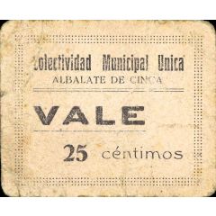 25 Céntimos Albalate de Cinca