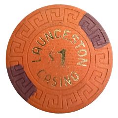Token/Chip - 1 Dollar - Launceston Casino Chip