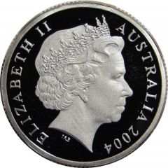 1 Dollar - Elizabeth II 4th Portrait - Mob of Roos - Silver Proof