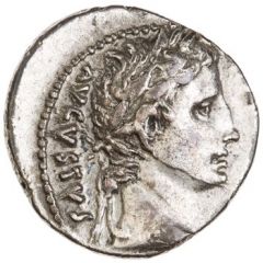 Denarius - Augustus IMP XII SICIL, Diana