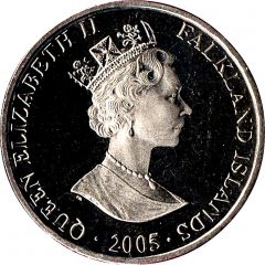 1 Crown - Elizabeth II Wedding Charles - Camilla