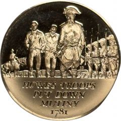 Medal - History of the American Revolution British Soldiers Land to Enforce Custom Laws