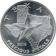 1 oz Silver Texas Silver Round - Coyote