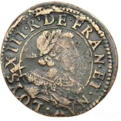 Double Tournois - Louis XIII Stenay mint, 3rd type