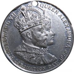Medal - King Edward VII and Queen Alexandra Coronation County Borough of Derby