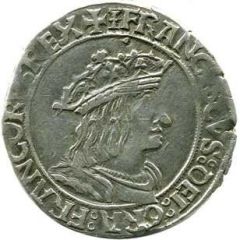 1/2 Teston of Dauphine - Francis I 1st type