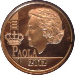 12 1/2 Euros - Albert II Queen Paola - Dynasty Anniversary