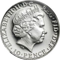 10 Pence - Elizabeth II 5th portrait, 1/20 oz Fine Silver