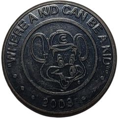 Token - Chuck E Cheese With Letter `C` on Hat