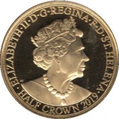 1/2 Crown - Elizabeth II Napoleon at Austerlitz
