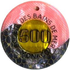 500 francs - Black Jack Casino de Monte-Carlo