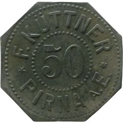 50 Pfennigs - Pirna A. E. F. Küttner