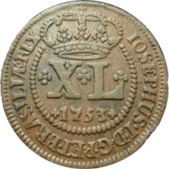 40 Réis - José I Lisbon Mint