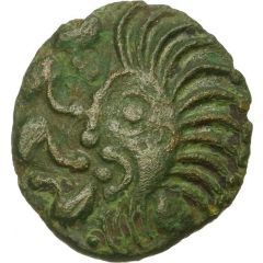 Bronze with rooster and human head