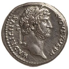 Denarius - Hadrian IVSTITIA AVG COS III, Justitia