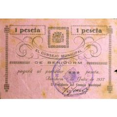 1 Peseta Benidorm