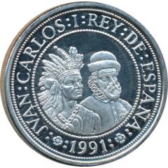 5000 Pesetas Pizarro and Atahualpa