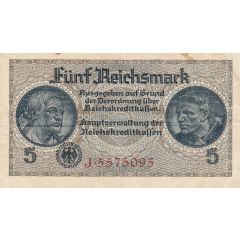 5 Reichsmark Reichskreditkassenschein