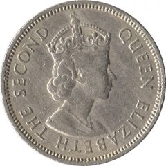 50 Cents - Elizabeth II 1st portrait