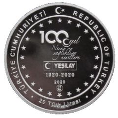 20 Lira 100th Anniversary of the Green Cross Organisation