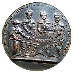 Satirical medal - War of Austrian succession