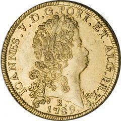 12800 Réis - João V 2nd Type of Shield, Rio de Janeiro Mint