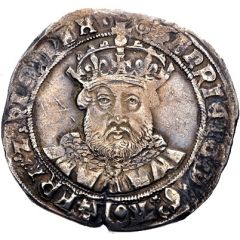 1 Testoon - Henry VIII 3rd coinage