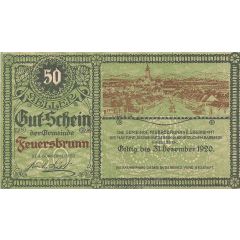 50 Heller Feuersbrunn