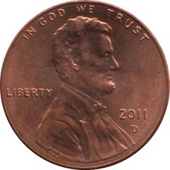 1 Cent `Lincoln Cent - Shield Reverse`
