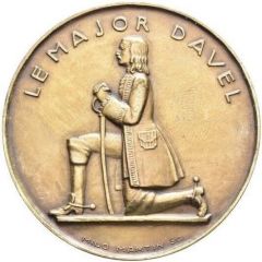 Bicentenary of the death of Major Davel bronze