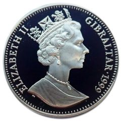 1 Crown - Elizabeth II Franklin D. Roosevelt, Silver Proof