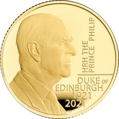 5000 Pounds - Elizabeth II Prince Philip, Gold Proof