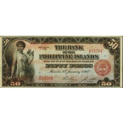 50 Pesos Bank of the Philippine Islands, Red back
