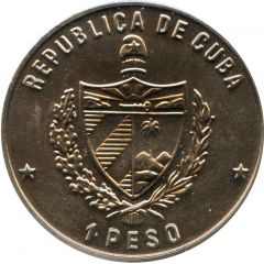 1 Peso Cuban Rock Iguana