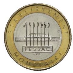 Essai de frappe de 20 francs, bimétallique type 1