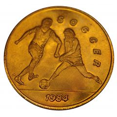 Token - SCRTD Fare Games of the XXIIIrd Olympiad Los Angeles 1984 - Soccer, Los Angeles, California