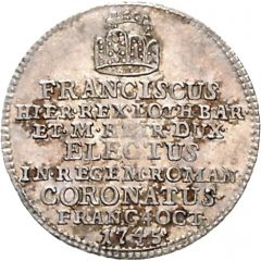 ¾ Ducat Silver pattern strike, Coronation