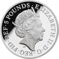 5 Pounds - Elizabeth II King Canute, Silver Proof