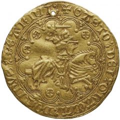 Grand Gold Ecu with knight - Gaston X of Grailly
