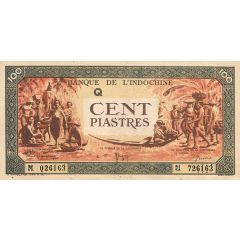 100 Piastres Green frame