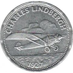 Token - Shell - Man in Flight #07 - Charles Lindbergh, 1927