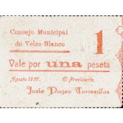 1 Peseta Vélez-Blanco