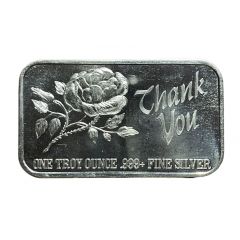 1 Oz Silver - Death Valley Mint Thank You Gift Bar