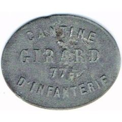 10 centimes - Cantine Girard - 77e d`Infanterie - Cholet 49