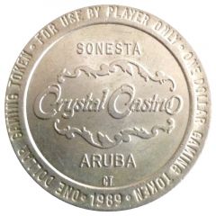 1 Dollar Gaming Token - Crystal Casino Sonesta, Aruba