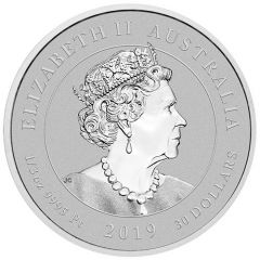 30 Dollars - Elizabeth II 6th Portrait - Humpback Whale - Platinum Bullion Coin