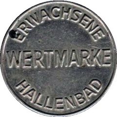 Public Swimming Pool Token - Hallenbad adult, type 1