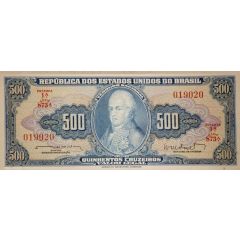 500 Cruzeiros Thesouro Nacional, 1st print, `Valor Legal`