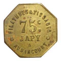 75 Centimes - Filatures et Tissages Japy Audincourt