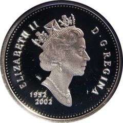 25 Cents - Elizabeth II Golden Jubilee, Silver